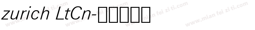 zurich LtCn字体转换